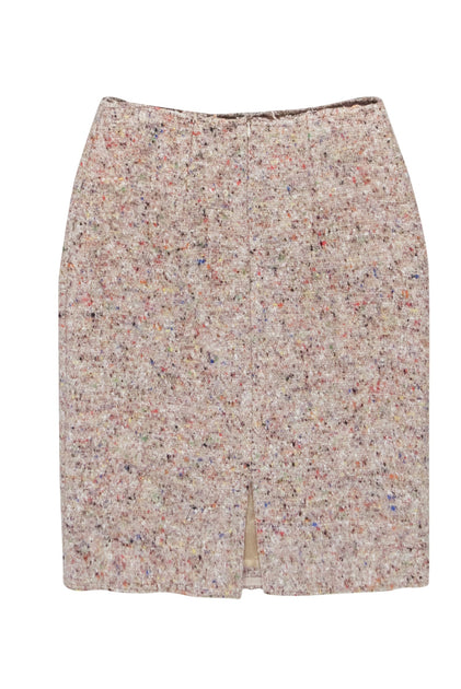 Acne Studios - Beige Multicolor Tweed Pencil Skirt Sz 4 – Current Boutique