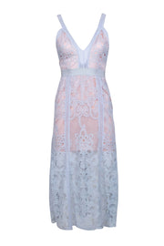 Current Boutique-Alice McCall - Blue Lace Sleeveless Midi Dress Sz 2