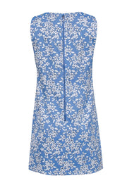 Current Boutique-Alice & Olivia - Blue & White Floral Jacquard Sleeveless Dress Sz 8