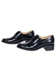 Current Boutique-Angela Scott - Black Leather Oxford Style Shoe Sz 8.5