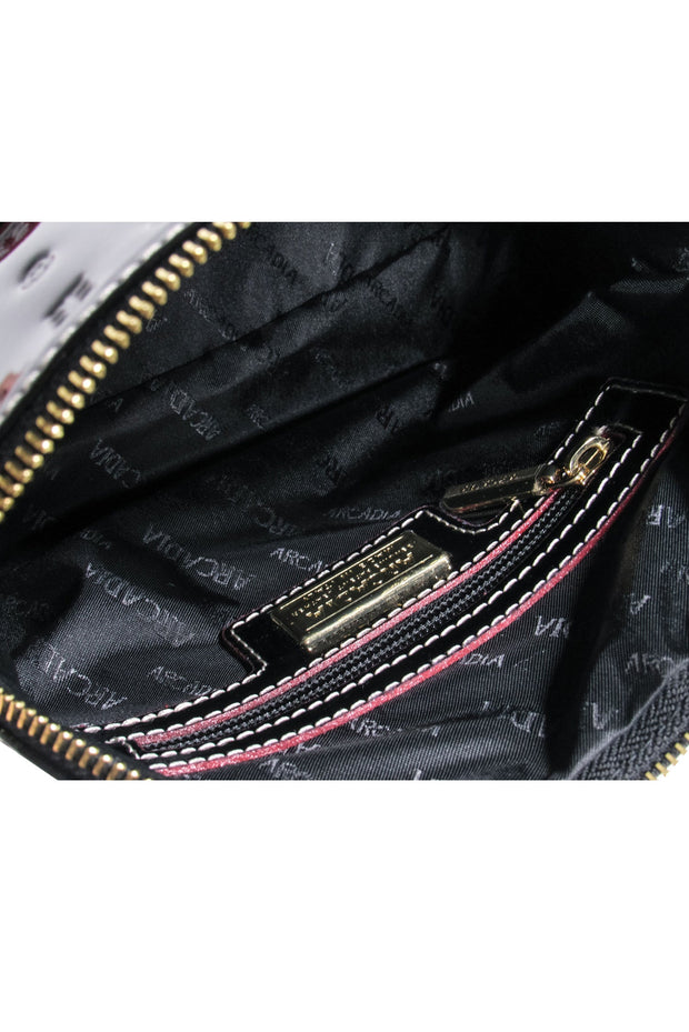 Current Boutique-Arcadia - Black Logo Embossed Patent Leather Crossbody