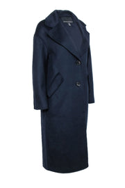 Current Boutique-Banana Republic - Navy Wool Blend Drop Shoulder Coat Sz XS