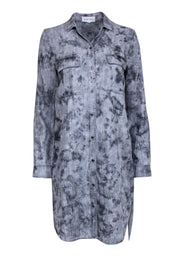 Current Boutique-Bella Dahl - Grey Tye Dye Long Sleeve Dress Sz S