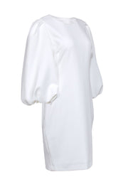 Current Boutique-Black Halo - White Long Sleeve Midi Dress Sz 12