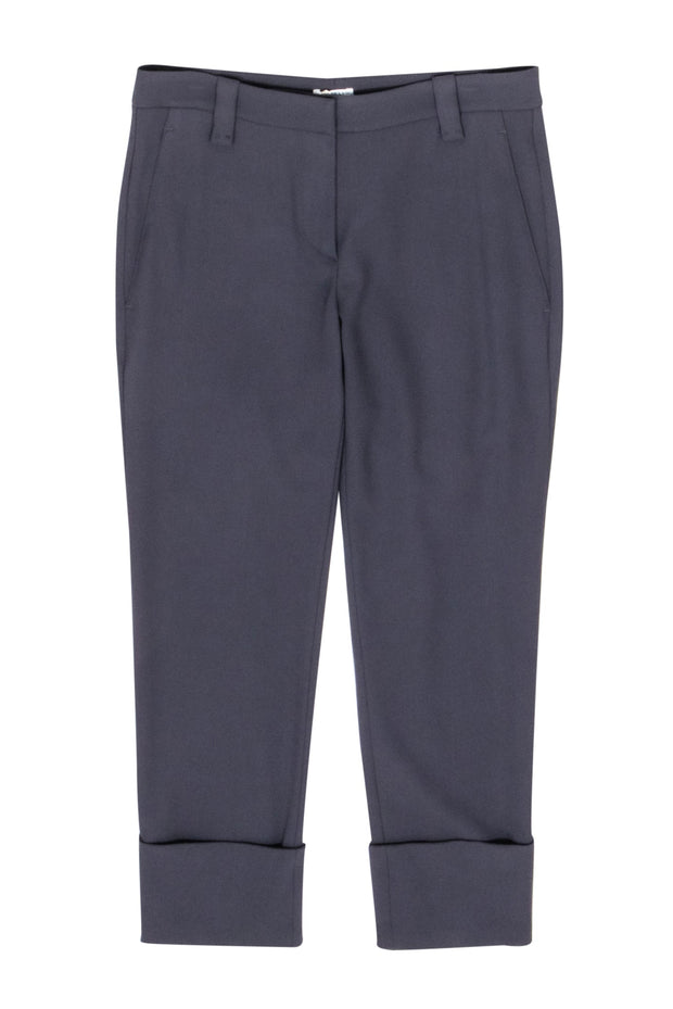 Current Boutique-Brunello Cucinelli - Grey Rolled Hem Crop Pants Sz 6