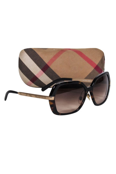 Current Boutique-Burberry - Brown Tortoise Large Sunglasses