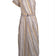Brunello Cucinelli - Yellow, Cream, & Brown Stripe One Shoulder Dress Sz S