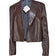 Brunello Cucinelli - Brown Leather Cropped Jacket Sz 8