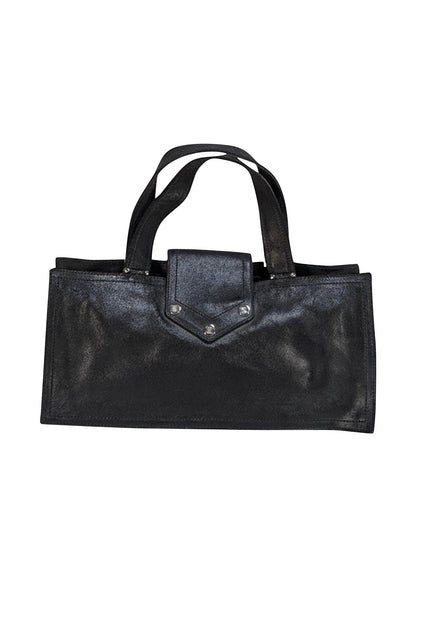 Celine - Black Coated Suede East West Handbag 123702J75-38NO_2_SPR26_W_V1.jpg main image 3