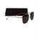 Fendi - Brown Monogram Print Lens Aviator Sunglasses