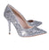 John Galliano - Silver Sequin Pointed Toe Pumps Sz 9.5