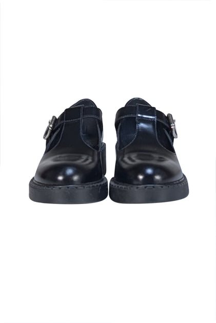 Prada - Black Leather T Strap Mary Janes Sz 5.5