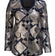 Giorgio Armani - Navy & Silver Print Button front Jacket Sz 0