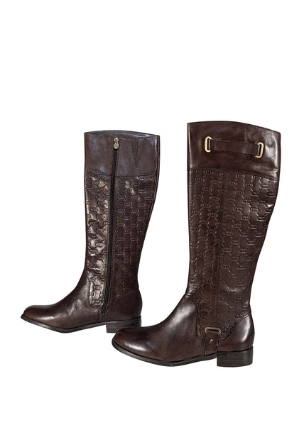 Chaussures à Talons Bas Etienne Aigner Pour Femme - Marron, Taille 6, Sangle Cheville - Élégant Et Confortable