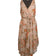 Joie - Beige, Peach, & Coral Floral Sleeveless Dress Sz S