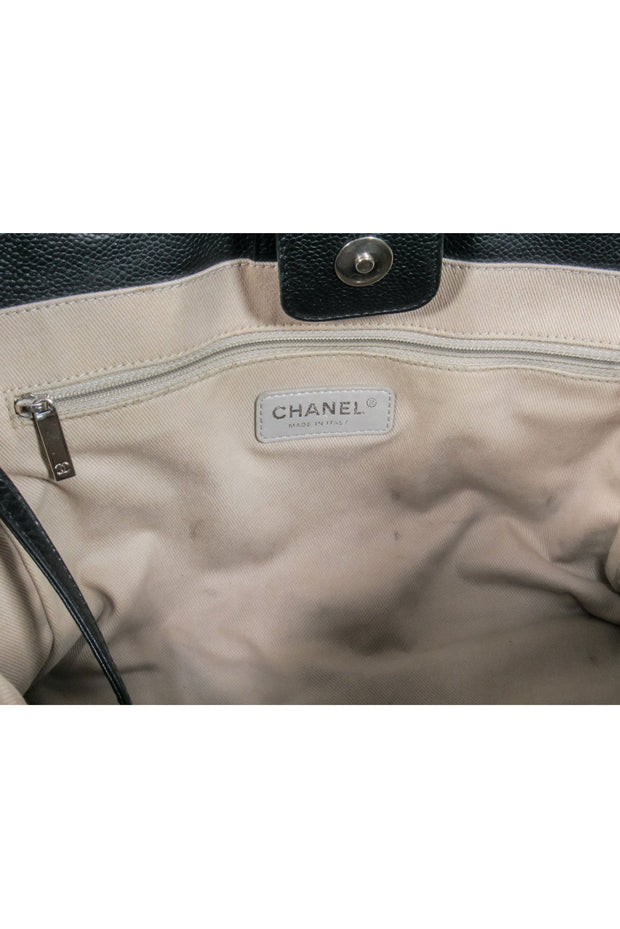 Current Boutique-Chanel - Deauville Tote Glazed Calfskin Leather