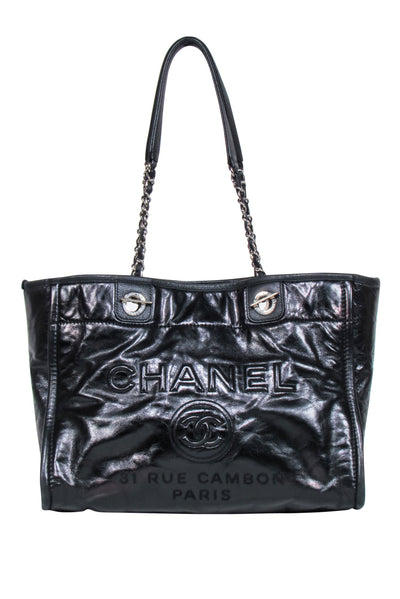 Current Boutique-Chanel - Deauville Tote Glazed Calfskin Leather