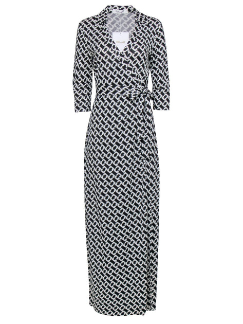 Dvf chain link wrap hot sale dress