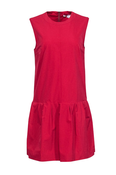 Current Boutique-Diane von Furstenberg - Deep Pink Sleeveless Drop Waist Dress Sz 8