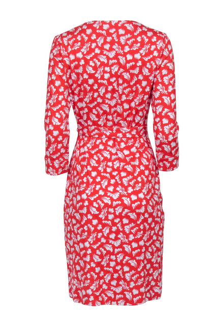 Diane von Furstenberg on sale Saihana Vintage Red Dress Size 4