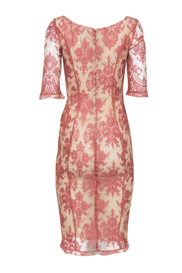 Current Boutique-Dolce & Gabbana - Mauve Pink Lace Midi Dress Sz 4