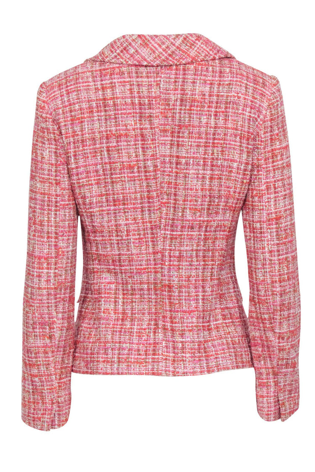 Current Boutique-Dolce & Gabbana - Red, Pink, & Cream Tweed Blazer Sz 8