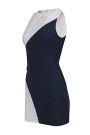 Current Boutique-Elizabeth & James - Navy & White Color Block Sleeveless Dress Sz 2