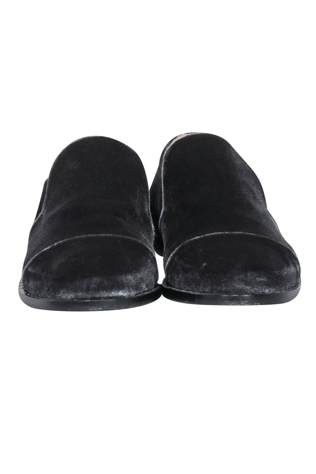 Current Boutique-Fabiana Filippi - Grey Velvet Loafer Shoe Sz 6