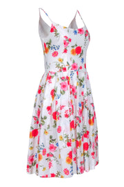 Current Boutique-Gal Meets Glam - White w/ Pink & Red Floral Print Sleeveless Dress Sz 6