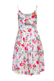 Current Boutique-Gal Meets Glam - White w/ Pink & Red Floral Print Sleeveless Dress Sz 6