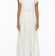 Shoshanna - Ivory Eyelet Trim Maxi Dress Sz 4