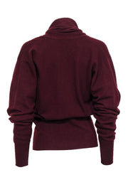 Current Boutique-Gloria Sachs - Maroon 100% Cashmere Sweater Sz S