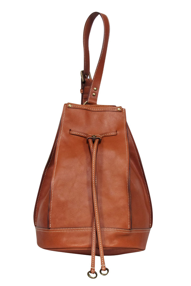 Current Boutique-HOBO - Tan Leather Bucket Bag