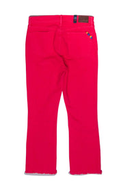 Current Boutique-Johnny Was - Hot Pink Jeans w/ Embroidered Leg Detail Sz 6