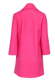 Current Boutique-Julie Brown - Barbie Pink Coat w/ Rhinestone Applique Buttons Sz S
