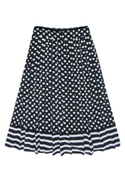 Current Boutique-Kate Spade - Black w/ White Polka Dots Pleated Skirt Sz 2