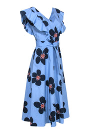 Current Boutique-Kate Spade - Blue w/ Navy Floral Detail Dress Sz 4