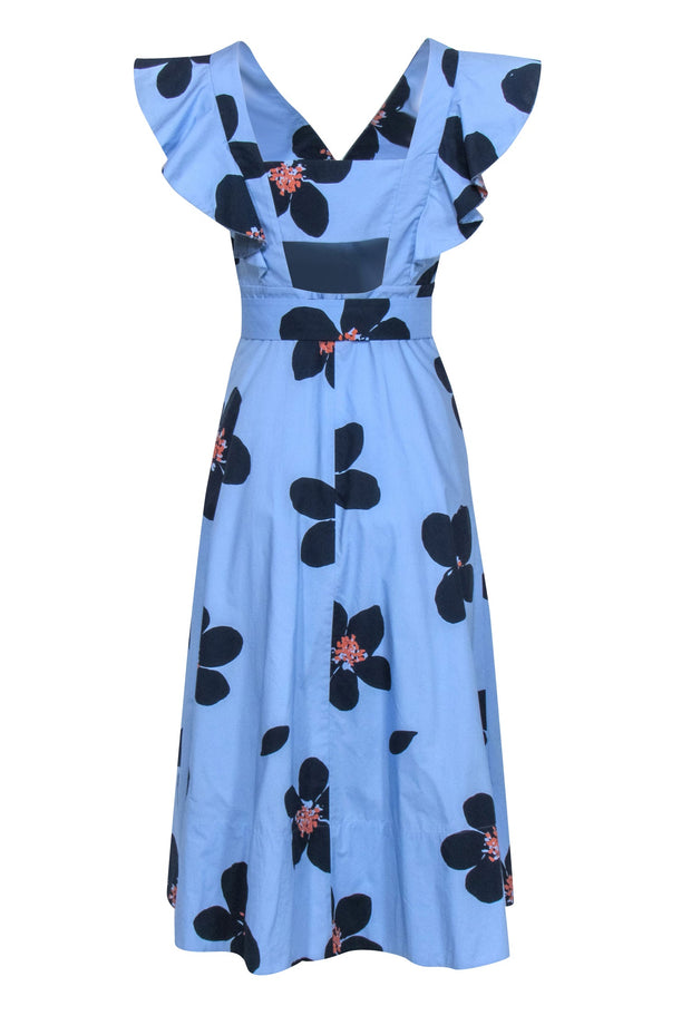 Current Boutique-Kate Spade - Blue w/ Navy Floral Detail Dress Sz 4