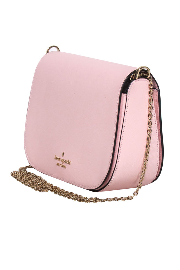 Current Boutique-Kate Spade - Blush Pink Saffiano Leather Crossbody