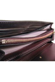 Current Boutique-Kate Spade - Blush Pink Spade Print Fold Over Wallet Crossbody Bag