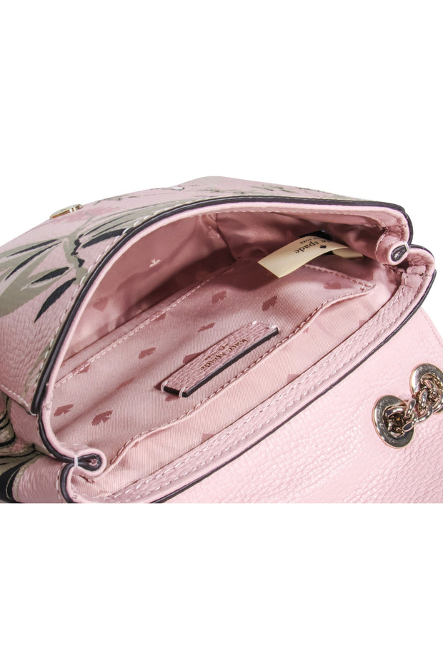 Current Boutique-Kate Spade - Light Pink Floral Fold-Over Crossbody Purse