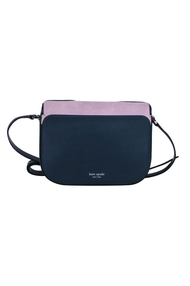 Current Boutique-Kate Spade - Navy & Lavender Color Block Crossbody Bag
