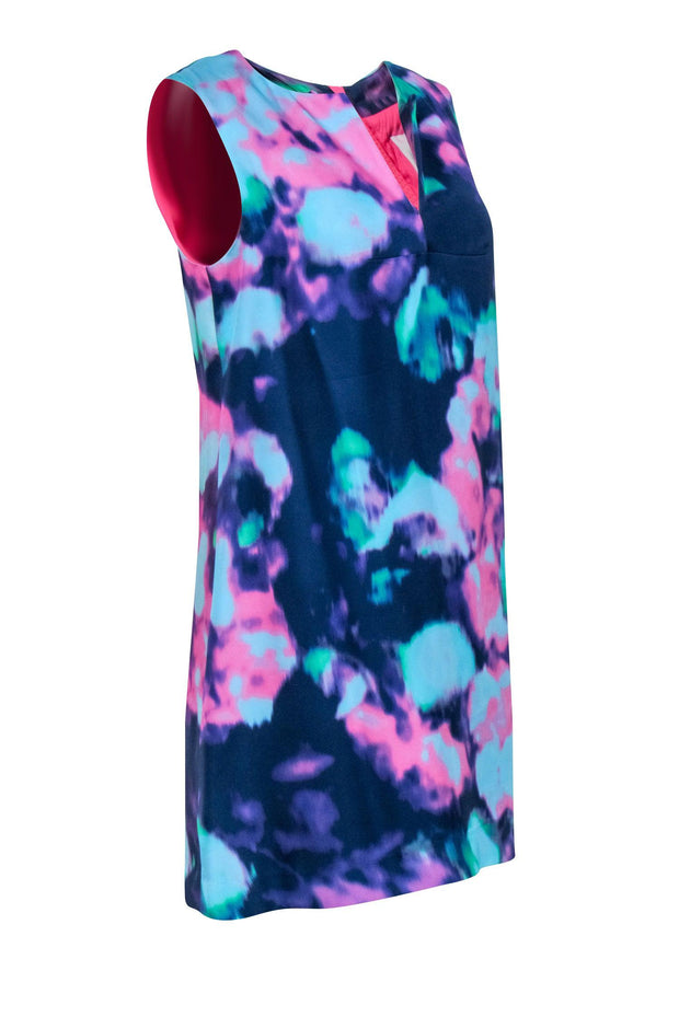 Current Boutique-Kate Spade - Pink, Purple, Blue, & Green Tie Dye Sleeveless Shift Dress Sz 8