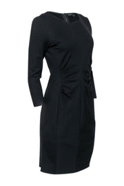 Current Boutique-Kobi Halperin - Black Ruched Front Sheath Dress Sz 6