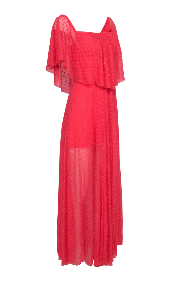 Current Boutique-Likely - Coral Floral Eyelet Maxi Dress Sz 0