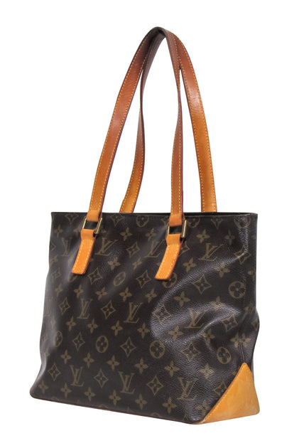 Louis Vuitton, Bags, Authentic Louis Vuitton Cabas Piano Shoulder Hand  Bag Lv Monogram Brown