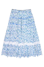 Current Boutique-LoveShackFancy - Floral Print Midi Prairie Skirt Sz M