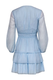 Current Boutique-Maje - Light Blue Pleated Long Sleeve Dress Sz 2