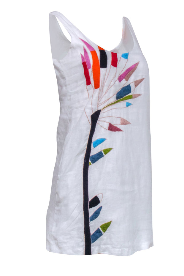 Current Boutique-Mara Hoffman - White Organic Linen Sleeveless Dress Sz XS