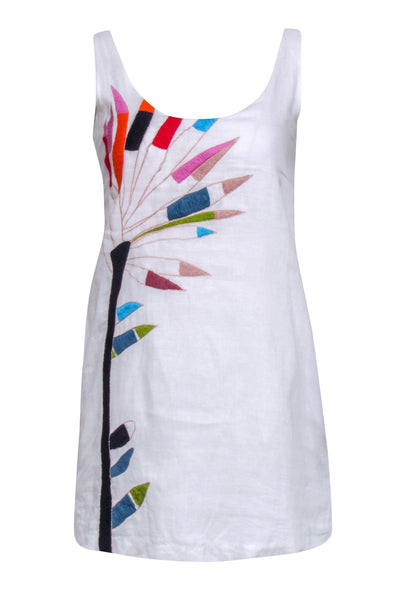 Current Boutique-Mara Hoffman - White Organic Linen Sleeveless Dress Sz XS